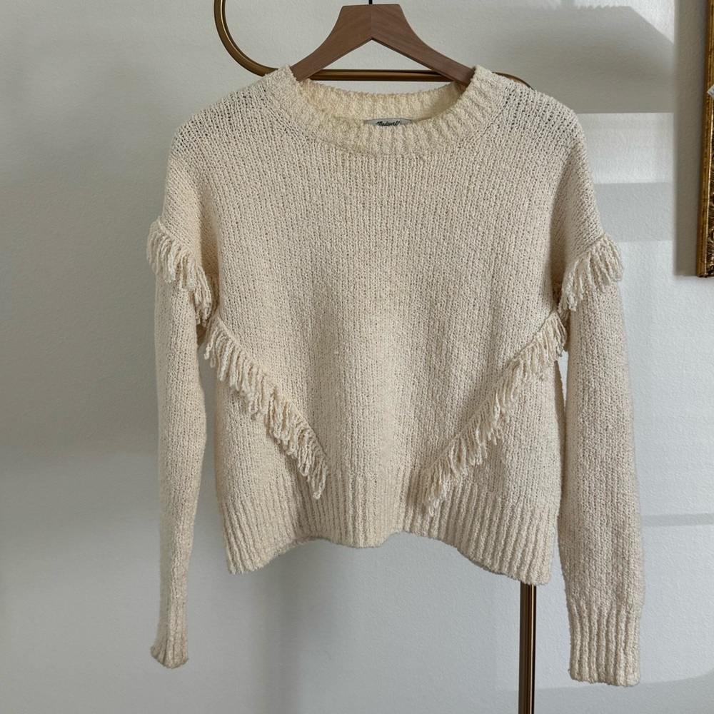 Madewell Montford Fringe Pullover Sweater